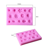 Maxbell Mini Flower Silicone Fondant Cake Mould Sugar Craft Decorating Mold Cake Modeling Tools