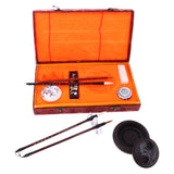Maxbell Chinese Calligraphy Set Inkstone + Writing and Painting Brush + Ink Block + Seal + Inkpad + Pen Rack + Water Bowl (Basic)