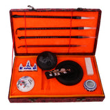 Maxbell Chinese Calligraphy Set Inkstone + Writing and Painting Brush + Ink Block + Seal + Inkpad + Pen Rack + Water Bowl (Basic)