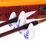 Maxbell Chinese Calligraphy Set Inkstone + Writing and Painting Brush + Ink Block + Seal + Inkpad + Pen Rack + Water Bowl (Basic)