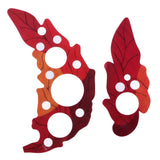 Maxbell Pair of Adhesive Acoustic Guitar Scratch Protector Pickguards Grape Leaf Design