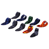 Maxbell 10 Pieces Plectrum Finger Picks Thumb for Acoustic Electric Guitar Accessories Random Color