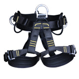 Maxbell Professional Rock Climbing Harness Safety Seat Sitting Bust Belt Mountaineering Rappelling Rescue Fall Arrest Protection Equipment with Gear Loops