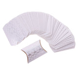 Maxbell Pack of 50 Elegant Pillow Design Sweets Chocolate Candy Boxes Wedding Birthday Party Gift Favors