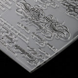 Maxbell Clear Rubber Stamp Transparent Sheet Cling English Decor Script Scrapbooking DIY Diary Album Card
