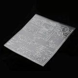 Maxbell Clear Rubber Stamp Transparent Sheet Cling English Decor Script Scrapbooking DIY Diary Album Card