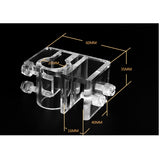Maxbell 12mm/16mm Aquarium Tube Hose Pipe Holder Fixation Clip Fish Tank Aquarium Mounted, Acrylic