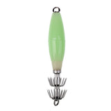 Maxbell 9.5cm / 3.7inch Squid Hook Fishing Lures Squid Jig Lures with Hook Plastic Body Metal Hook Sea Fishing