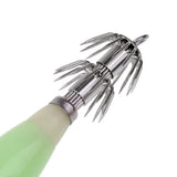 Maxbell 9.5cm / 3.7inch Squid Hook Fishing Lures Squid Jig Lures with Hook Plastic Body Metal Hook Sea Fishing