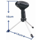 Maxbell Mini Foldable Desktop Tabletop Tripod Microphone Mic Clip Stand Holder