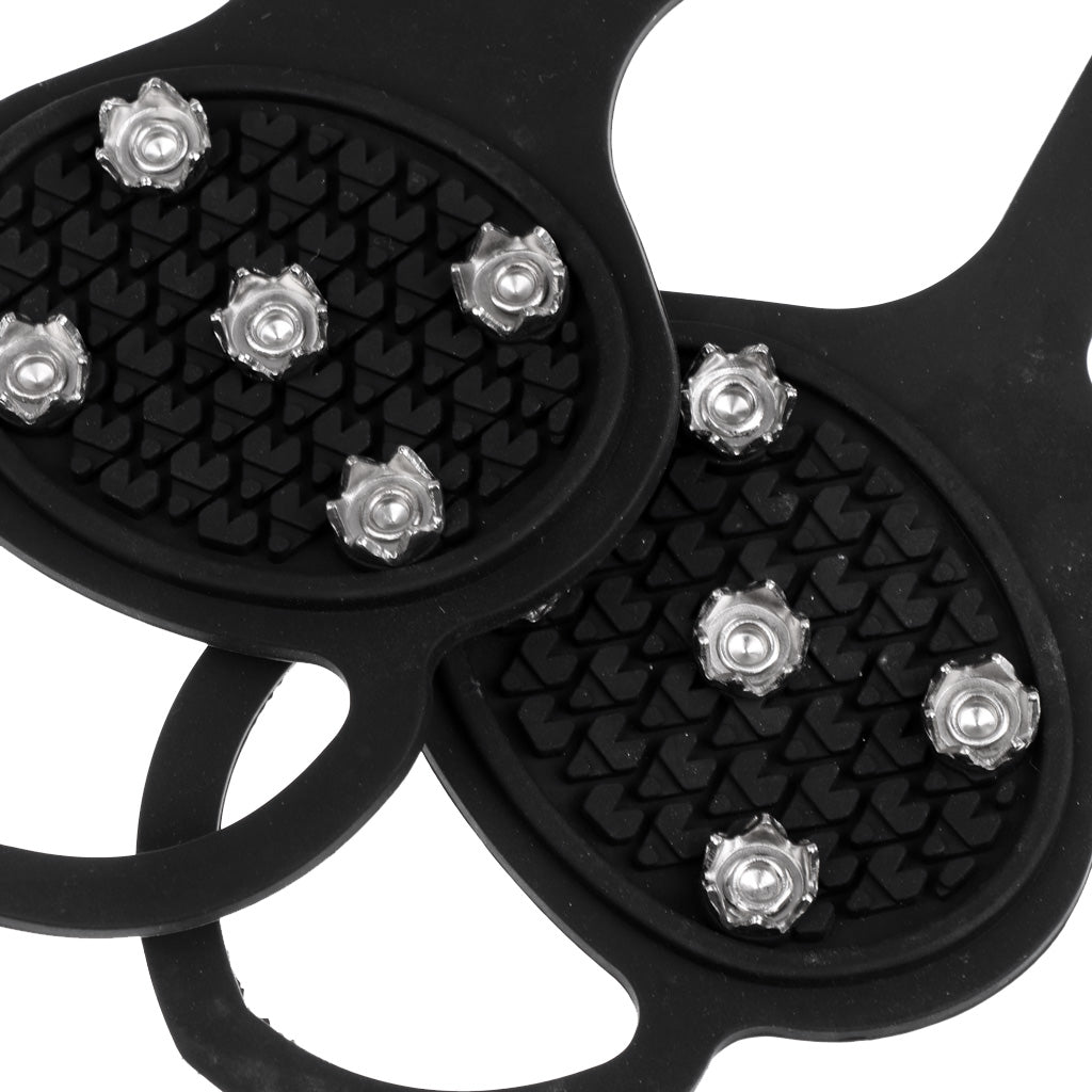 Maxbell Non-slip Five Teeth Snow Ice Cleats Grippers Grips Spikes Shoes Soles Boots Ice Fishing Climbing