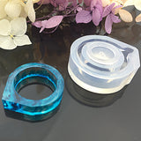 Maxbell 3Pieces Mixed Size Ring Mold Clear Jewelry Resin Casting for DIY Craft Making