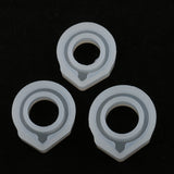 Maxbell 3Pieces Mixed Size Ring Mold Clear Jewelry Resin Casting for DIY Craft Making