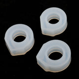 Maxbell 3Pieces Mixed Size Ring Mold Clear Jewelry Resin Casting for DIY Craft Making