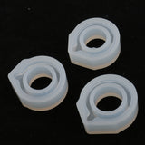 Maxbell 3Pieces Mixed Size Ring Mold Clear Jewelry Resin Casting for DIY Craft Making