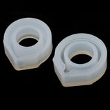 Maxbell 3Pieces Mixed Size Ring Mold Clear Jewelry Resin Casting for DIY Craft Making