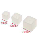 Maxbell 3 Pieces Assorted Size Square Shape Silicone Pendant for Resin Casting DIY Molds Jewelry Making Tools