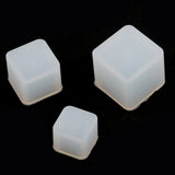 Maxbell 3 Pieces Assorted Size Square Shape Silicone Pendant for Resin Casting DIY Molds Jewelry Making Tools