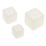 Maxbell 3 Pieces Assorted Size Square Shape Silicone Pendant for Resin Casting DIY Molds Jewelry Making Tools