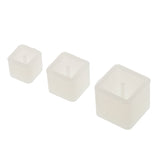 Maxbell 3 Pieces Assorted Size Square Shape Silicone Pendant for Resin Casting DIY Molds Jewelry Making Tools