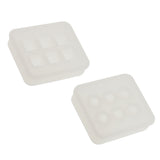 Maxbell 2Pieces Assorted Silicone DIY Bead Mold Round Square Shape for Jewelry Making Hand Craft Too