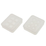 Maxbell 2Pieces Assorted Silicone DIY Bead Mold Round Square Shape for Jewelry Making Hand Craft Too