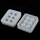 Maxbell 2Pieces Assorted Silicone DIY Bead Mold Round Square Shape for Jewelry Making Hand Craft Too