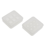 Maxbell 2Pieces Assorted Silicone DIY Bead Mold Round Square Shape for Jewelry Making Hand Craft Too