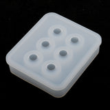 Maxbell 2Pieces Assorted Silicone DIY Bead Mold Round Square Shape for Jewelry Making Hand Craft Too