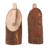 Maxbell 5Pcs Wooden Base Memo Photo Holder Card Paper Note Clip Wedding Place Holder