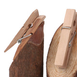 Maxbell 5Pcs Wooden Base Memo Photo Holder Card Paper Note Clip Wedding Place Holder