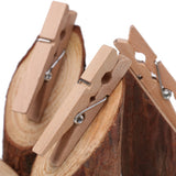 Maxbell 5Pcs Wooden Base Memo Photo Holder Card Paper Note Clip Wedding Place Holder