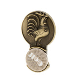 Maxbell Copper Golf Ball Markers Magnetic with Hat Clip Set Zodiac Chicken Style Golfer Gift Accessory