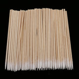 Maxbell 100pcs/set Microblading Tattoo Supply Cotton Swabs Pointed Q-Tips Makeup Cosmetic Applicator 10cm