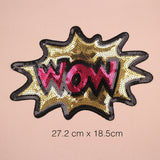 Maxbell 5pcs Mixed Shape Sequins Sew On Patch Badge Embroidered Cloth Fabric Applique DIY