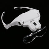 Maxbell 5 Lens Headset Magnifying Glass LED Lamp for Eyelash Extension Microblading