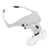 Maxbell 5 Lens Headset Magnifying Glass LED Lamp for Eyelash Extension Microblading