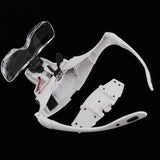 Maxbell 5 Lens Headset Magnifying Glass LED Lamp for Eyelash Extension Microblading