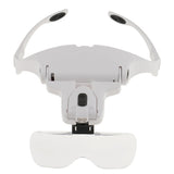 Maxbell 5 Lens Headset Magnifying Glass LED Lamp for Eyelash Extension Microblading