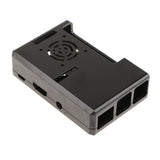 Maxbell ABS Protective Case Box with Cooling Fan for Raspberry Pi 3 Model B Black