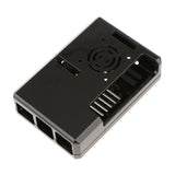 Maxbell ABS Protective Case Box with Cooling Fan for Raspberry Pi 3 Model B Black