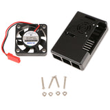 Maxbell ABS Protective Case Box with Cooling Fan for Raspberry Pi 3 Model B Black