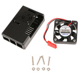 Maxbell ABS Protective Case Box with Cooling Fan for Raspberry Pi 3 Model B Black