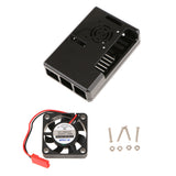 Maxbell ABS Protective Case Box with Cooling Fan for Raspberry Pi 3 Model B Black