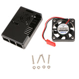 Maxbell ABS Protective Case Box with Cooling Fan for Raspberry Pi 3 Model B Black