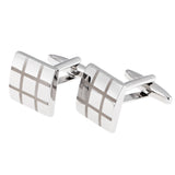 Maxbell Fashion Grid Copper Men's Wedding Ocassion Shirt Cufflinks Button Jewelry