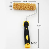 Maxbell Home Wall 7''Texture Pattern Painting Tool Plastic Handle Sponge Paint Roller