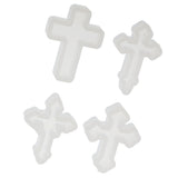 Maxbell 4 Pieces Cross Shape Silicone Pendant DIY Molds for Resin Jewelry Making