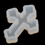 Maxbell 4 Pieces Cross Shape Silicone Pendant DIY Molds for Resin Jewelry Making