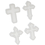 Maxbell 4 Pieces Cross Shape Silicone Pendant DIY Molds for Resin Jewelry Making